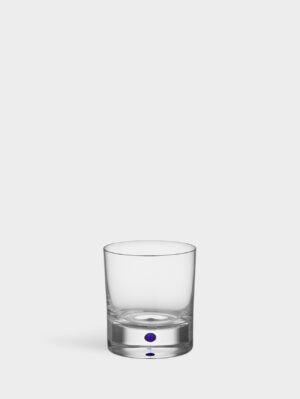 Intermezzo old fashioned glas blå 25cl