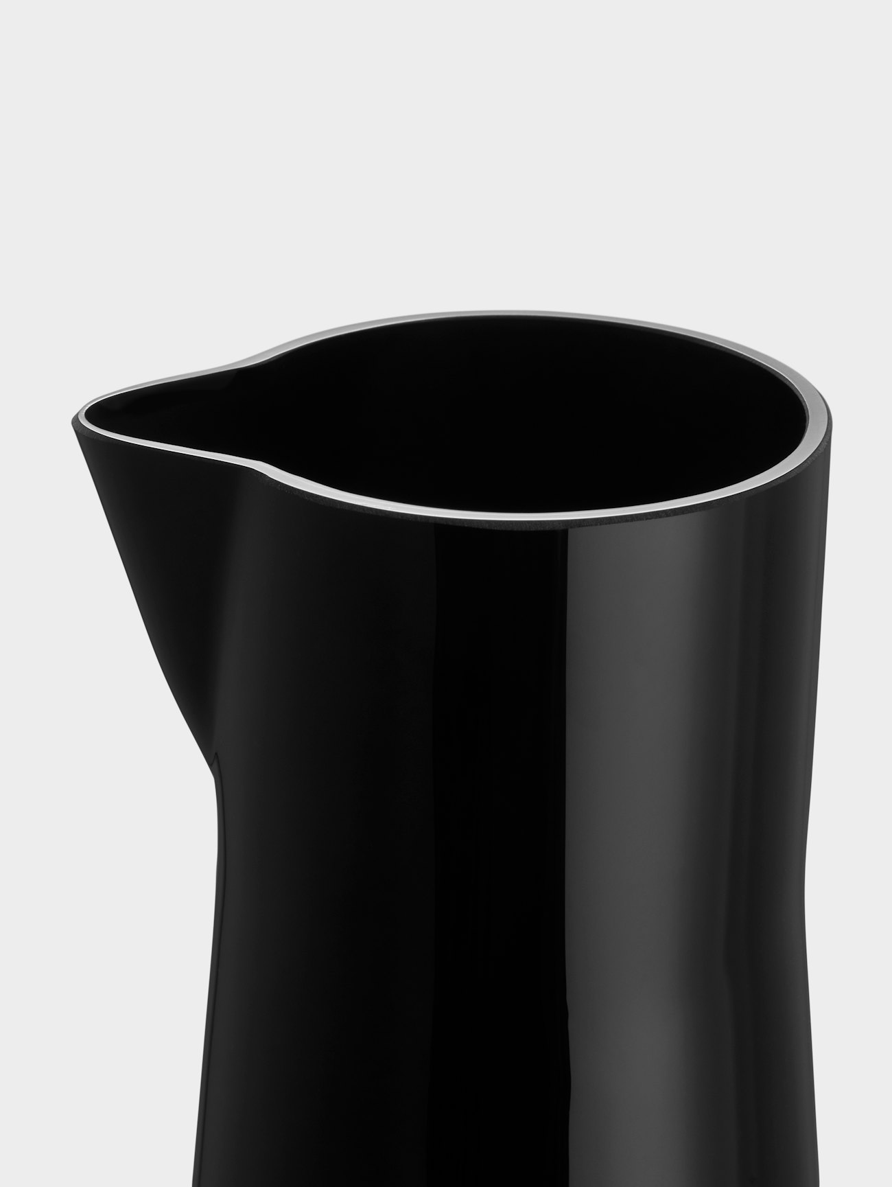 Informal karaff med skål svart 100cl