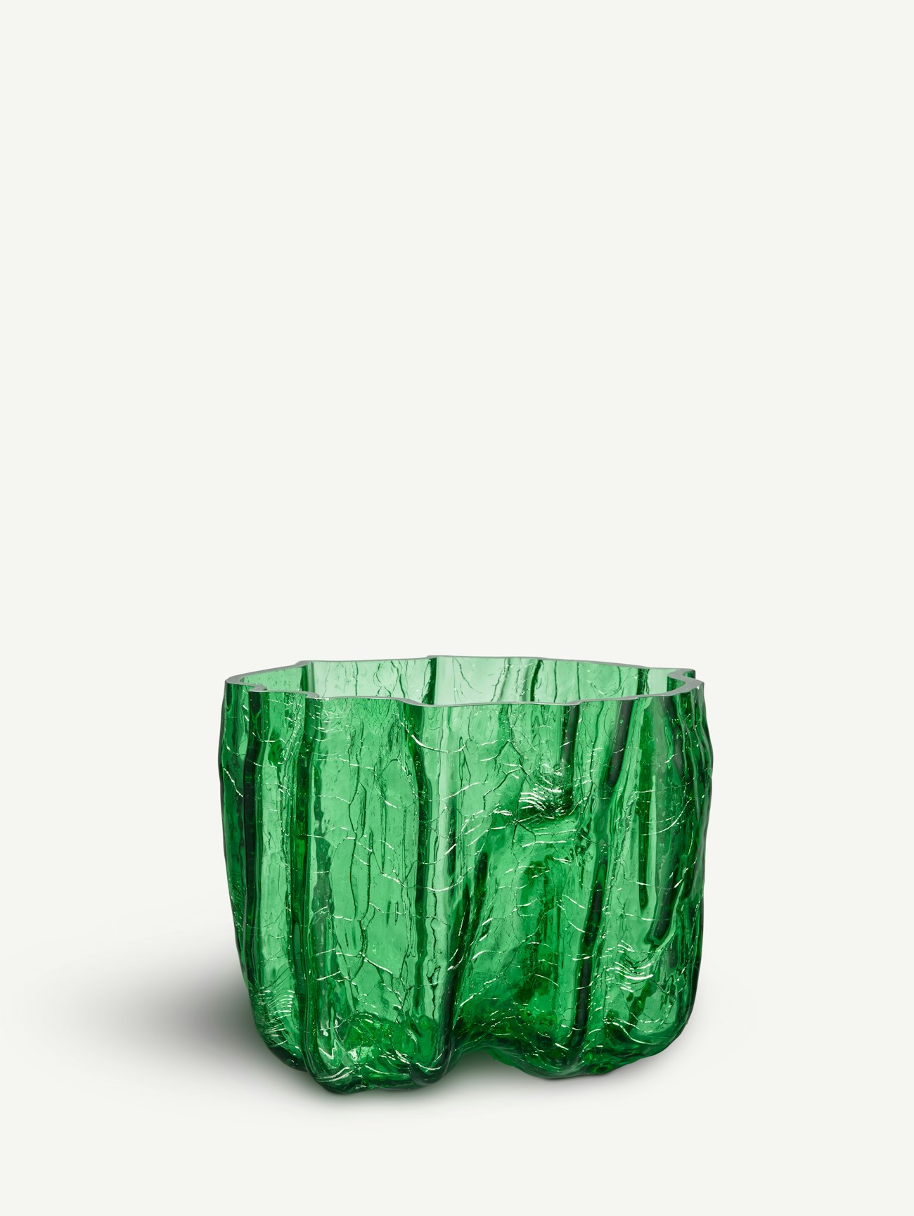 Crackle vas grön 175mm