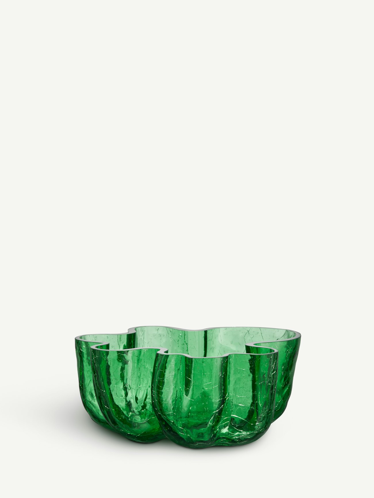 Crackle skål grön 250mm