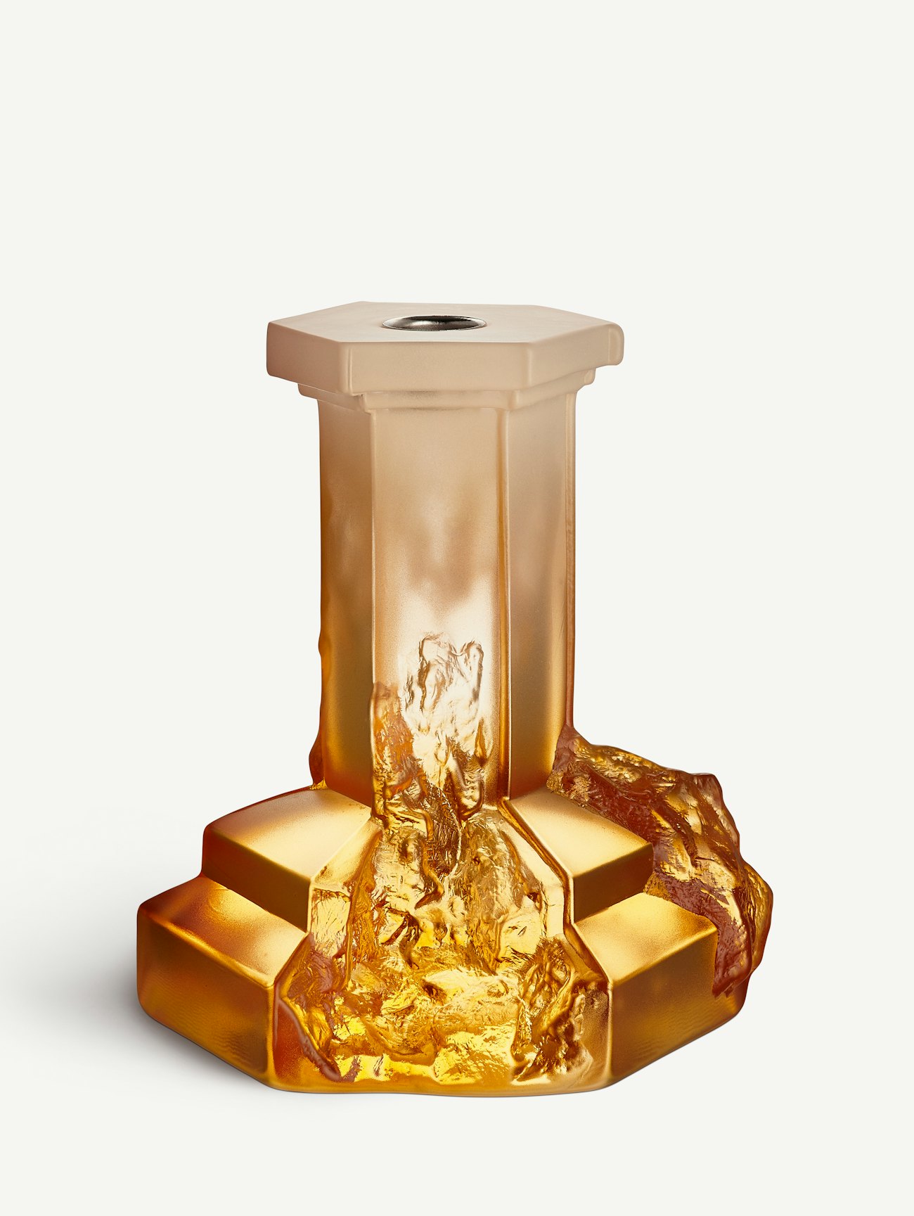 Rocky Baroque ljusstake bärnstensfärgat dis 175mm