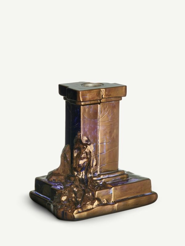 Rocky Baroque ljusstake glossy glaze 150mm