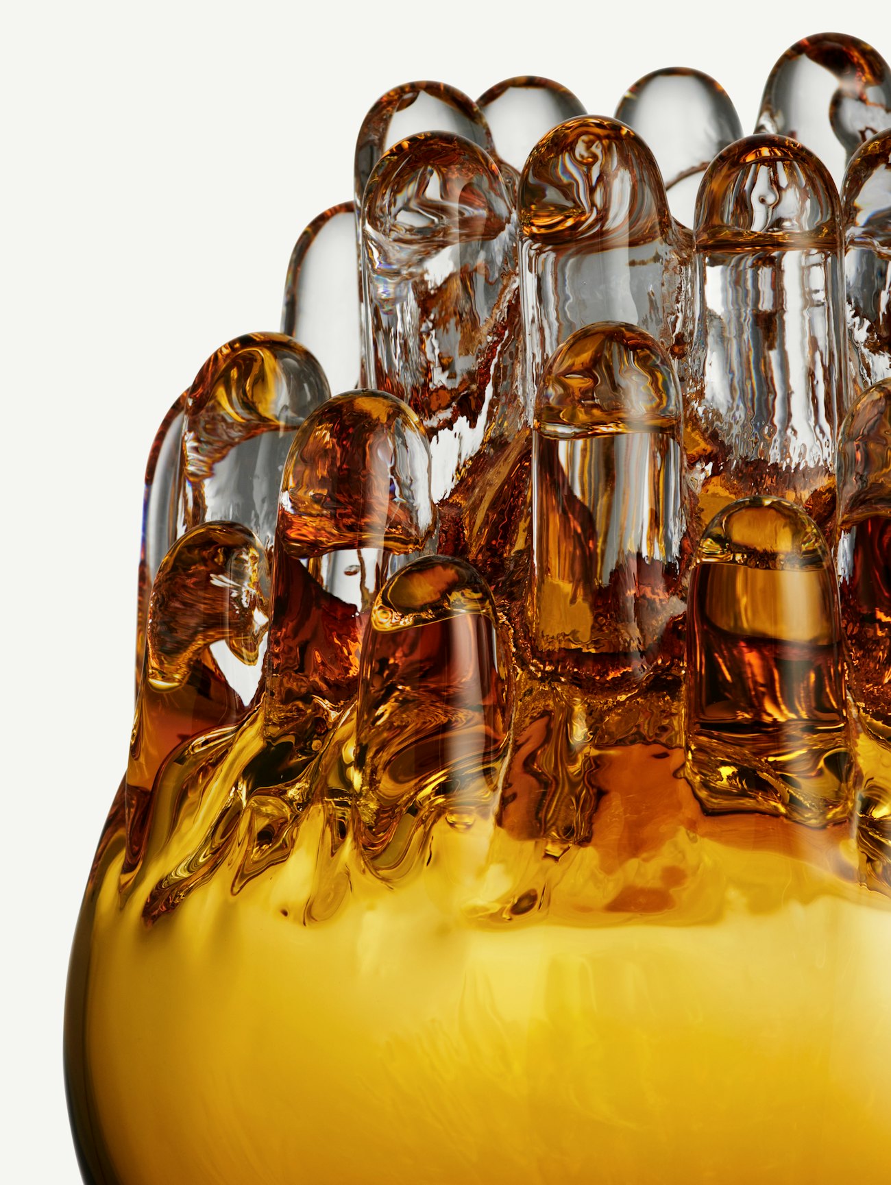 Polar ljuslykta bärnsten 200mm