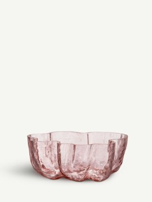 Crackle skål rosa 250mm